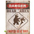 Danger: Bear Area Matchbook Personalized Sign - 28 x 38