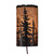 Feather Tree Scene Panel Sconce