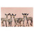 Family of Fawns on Coral Canvas Art