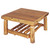 Cedar Log Open Standard Finish Coffee Table - 42 x 42