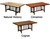 Hickory Rectangle Log Dining Table - 7 Foot