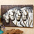 Four Horses Metal Wall Hanging