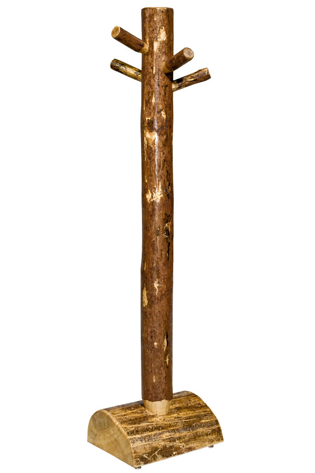 Pinecone Metal Coat Tree Black Forest Decor