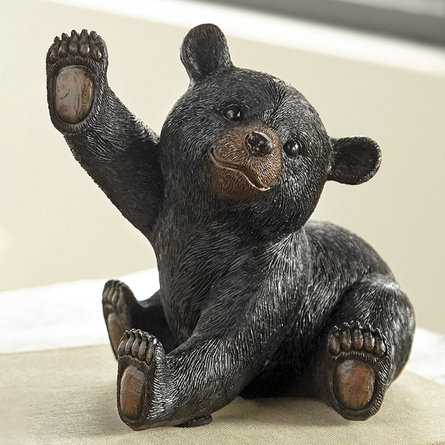 High Five Black Bear Figurine- SALE