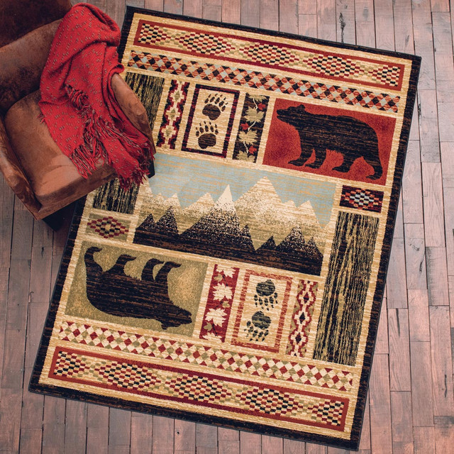 Mountain Escape Bear Rug Collection