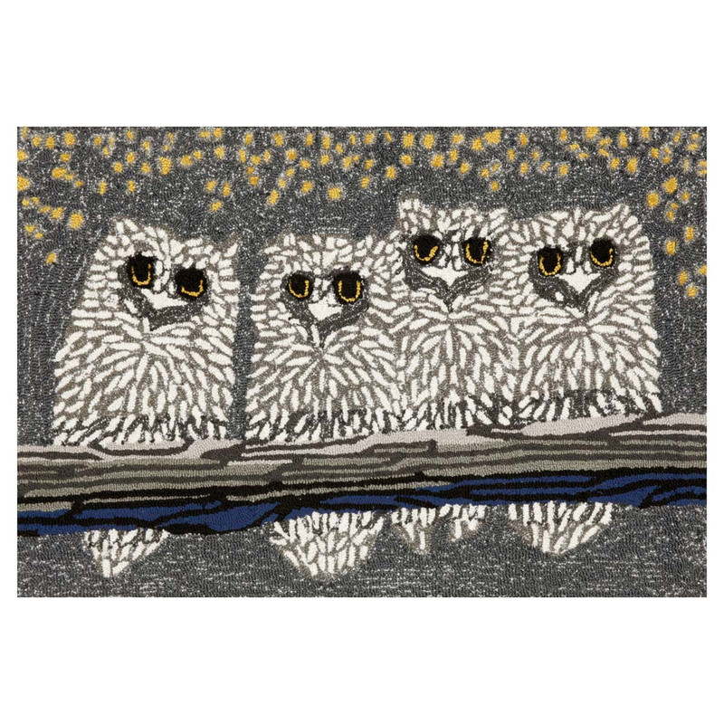 Frontporch Owls Night Rug - 1 x 2