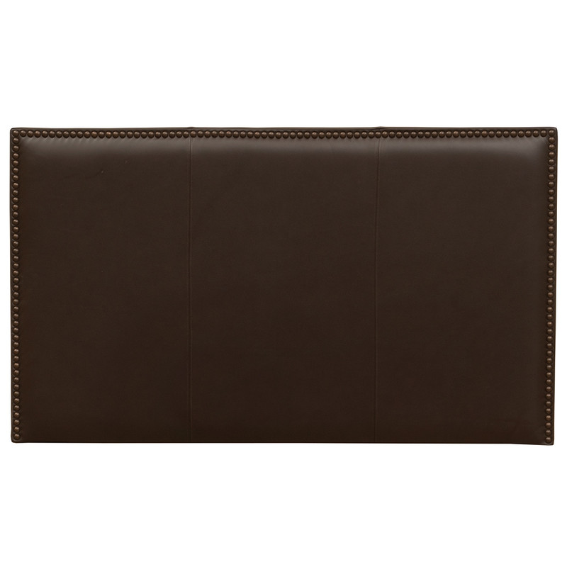 Highland Mesa Espresso Leather Headboard - King