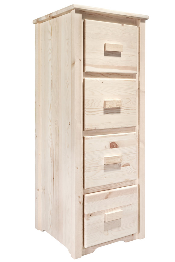 Homestead 4 Drawer File Cabinet - Lacquered