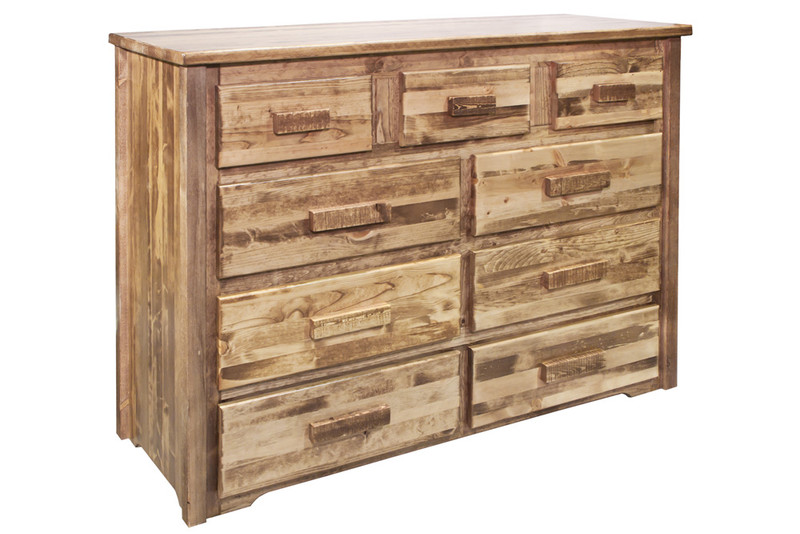 Homestead 9 Drawer Dresser - Stained & Lacquered