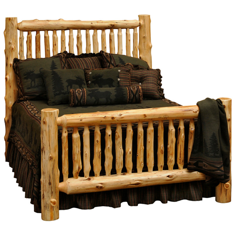 Spindle Log Bed - King