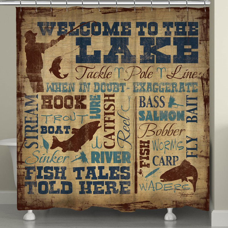 Lake Life Shower Curtain