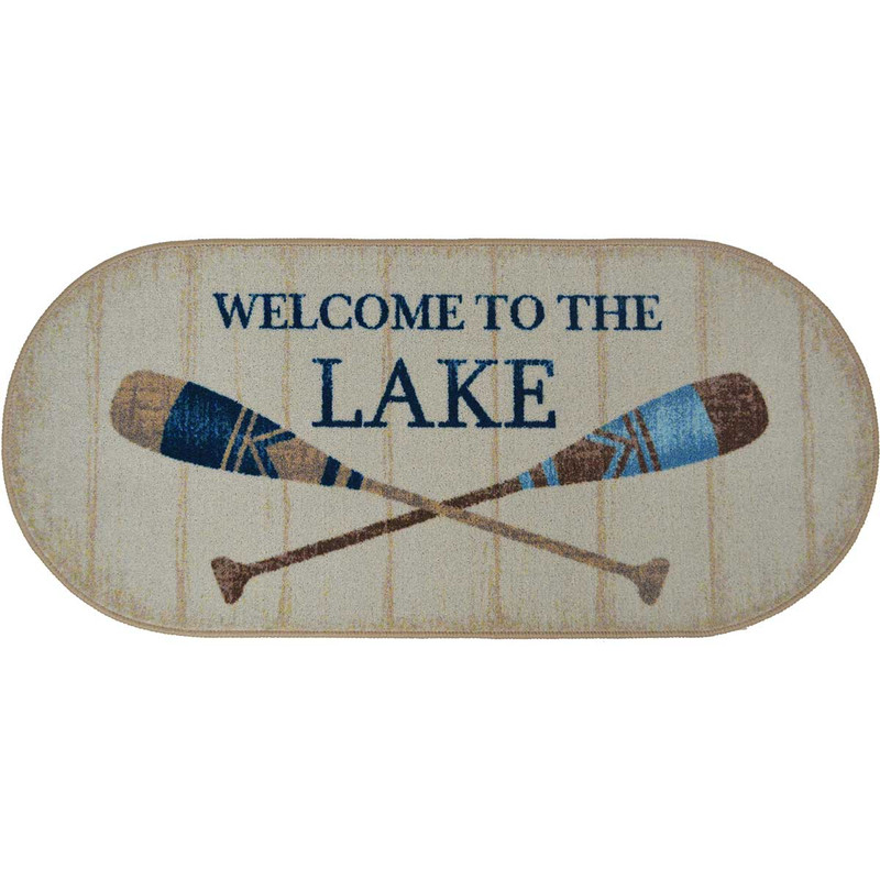 Lake Welcome Oval Accent Rug