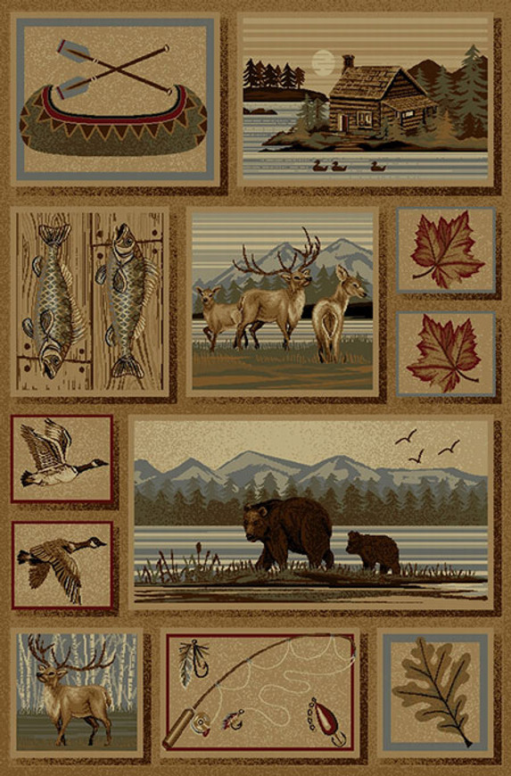 Lakeside Wildlife Rug - 4 x 6