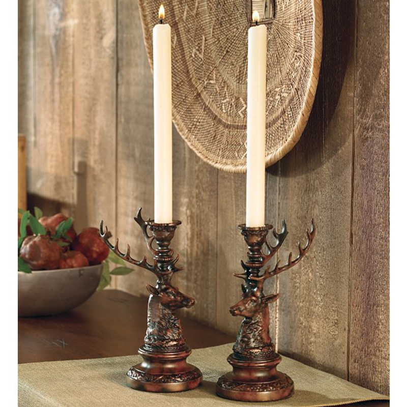 Stag Candle Holder - Set of 2