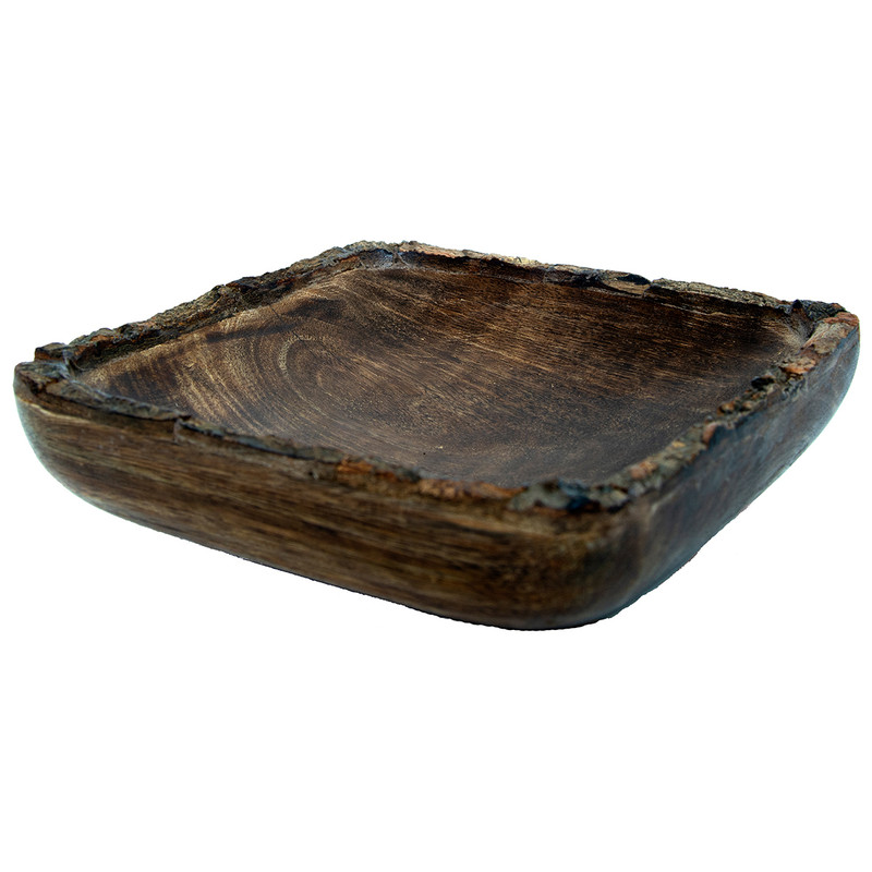 Mango Bark Square Bowl - 6 Inch