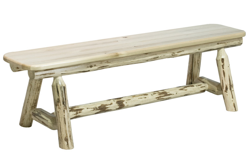 Montana 6' Plank Bench - Lacquered
