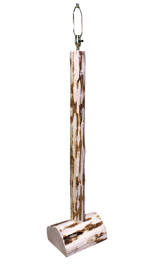 Montana Log Floor Lamp - Lacquered