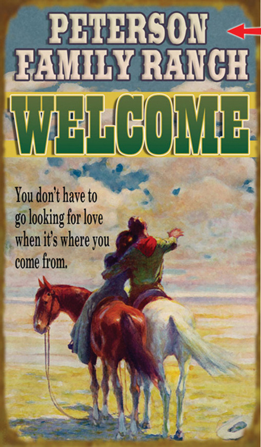 Western Welcome Sign - 23 x 39