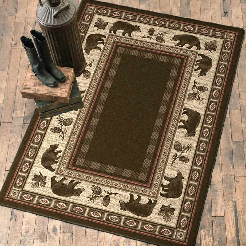 Nature Bears Rug - 8 Ft. Round