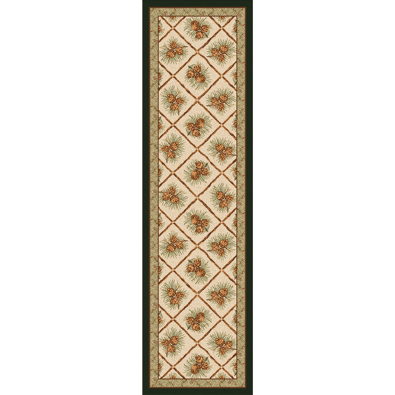 Pinecone Haven Natural Rug - 2 x 8