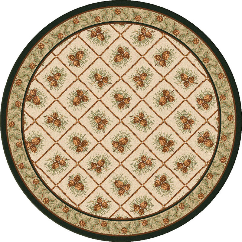 Pinecone Haven Natural Rug - 8 Ft. Round