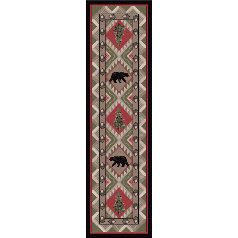 Quilted Forest Rug - 2 x 8