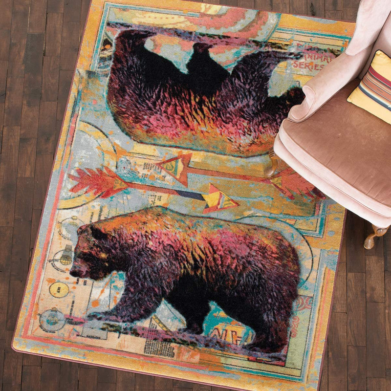 Ruiz Walking Bear Rug - 2 x 8