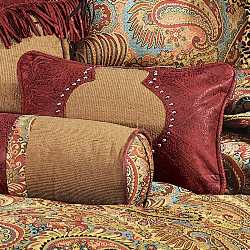 San Angelo Tan and Red Pillow - OUT OF STOCK UNTIL 08/07/2024