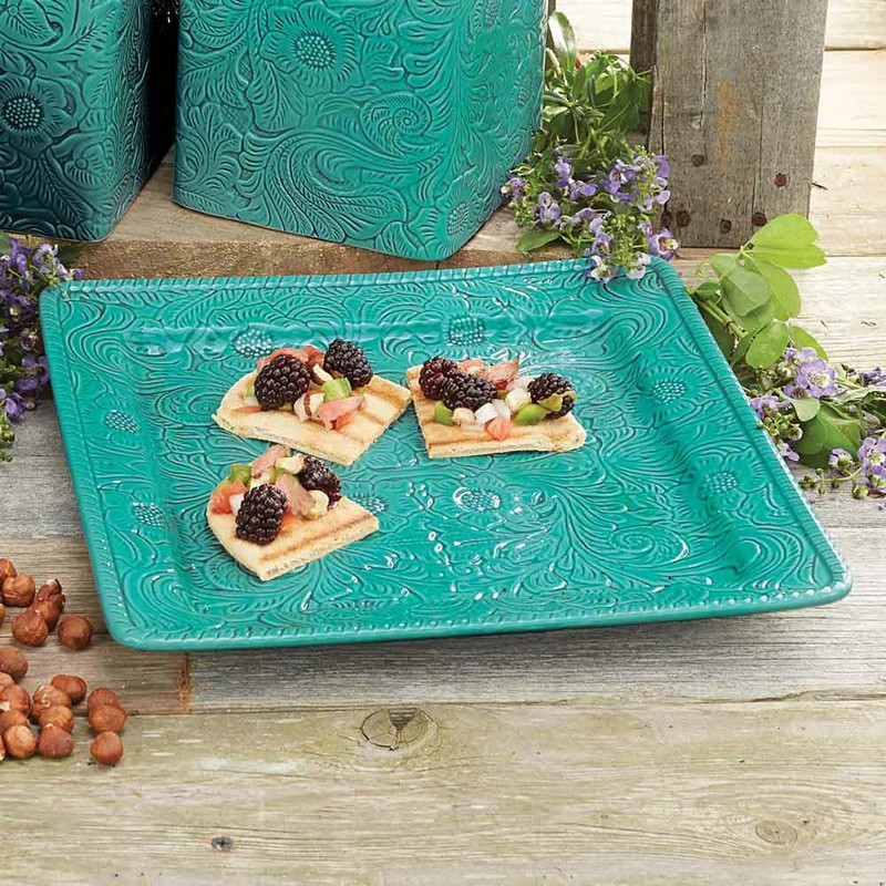 Savannah Turquoise Platter