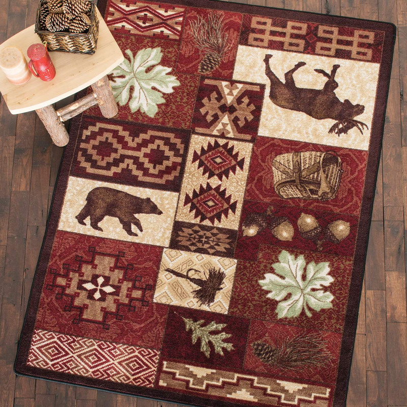 Sunset Lodge Bear Rug - 8 Ft. Round