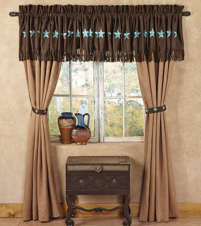 Turquoise Laredo Curtain - OUT OF STOCK UNTIL 06/04/2024