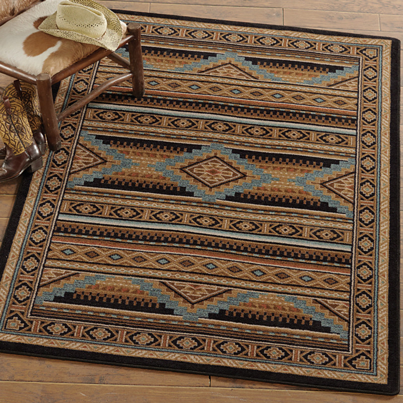 Turquoise Mountain Rug - 8 Ft. Square