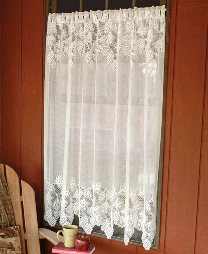 Woodland Lodge Lace Window Panel - 84 Inch