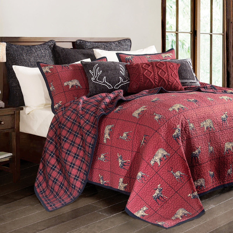 Woodland Plaid Quilt Bed Set - Full/Queen