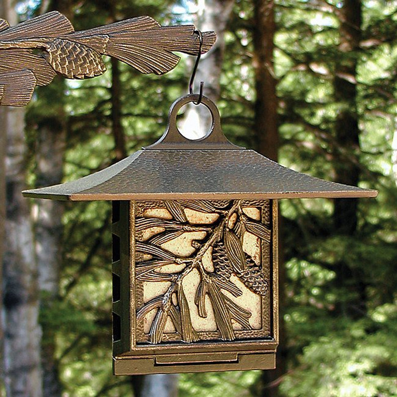 Pinecone Suet Bird Feeder - French Bronze