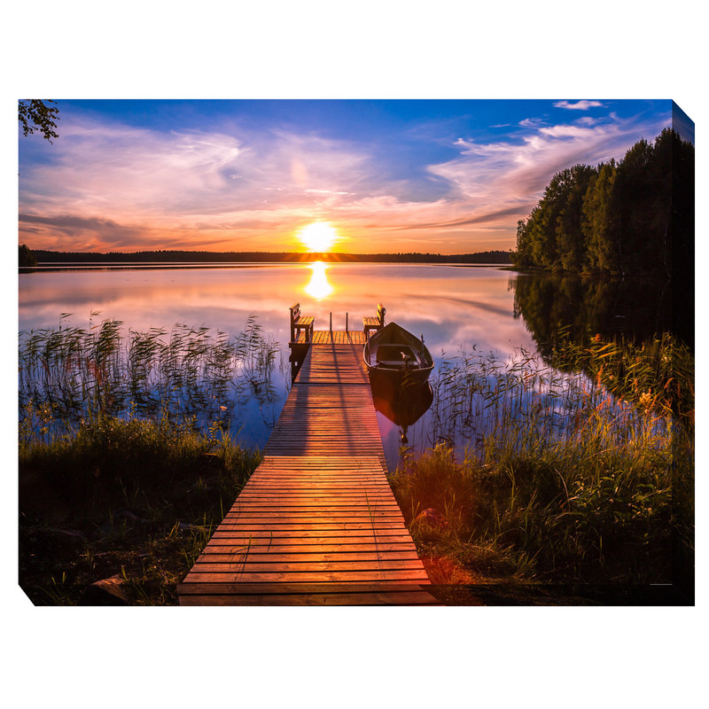 Lakeside Dawn Outdoor Wall Art