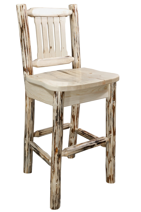 Montana Barstool with Back - Lacquered