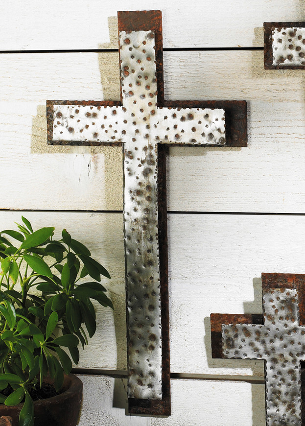 Western Iron Wall Cross - Large