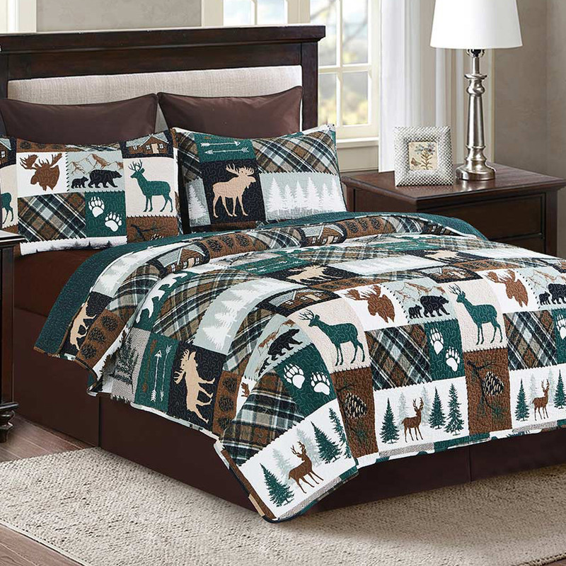 Juneau Plaid Quilt Bed Set - King