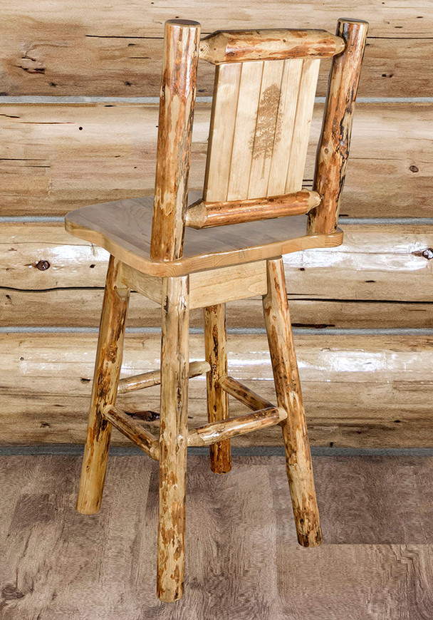 Cascade Swivel Barstool - Pine Tree