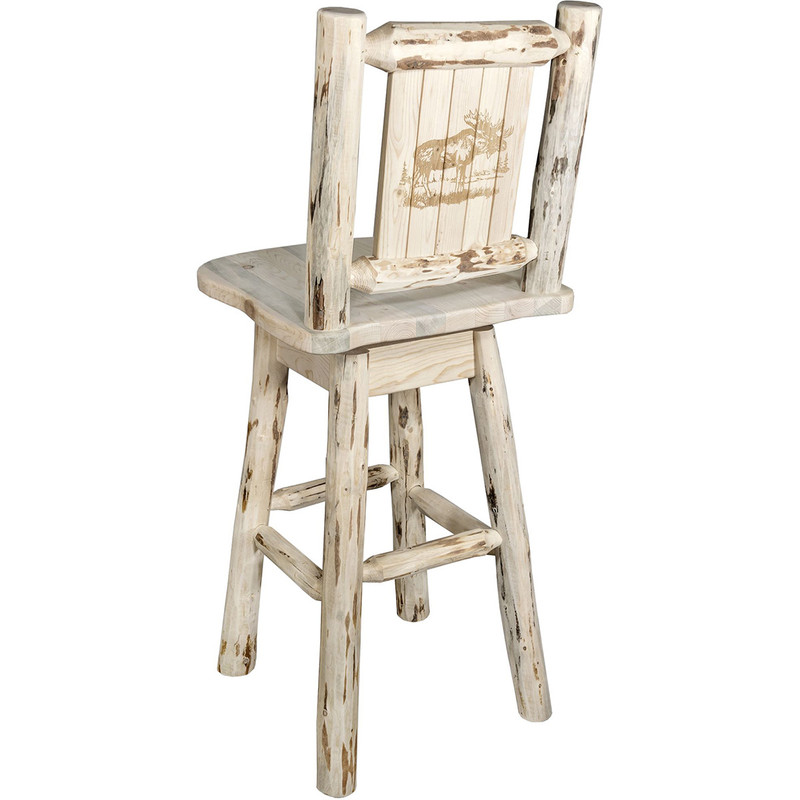 Asheville Swivel Counter Stool - Moose