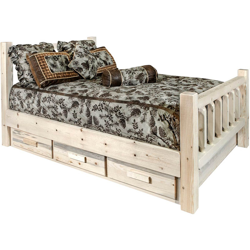 Denver Bed with Storage - Queen - Lacquered
