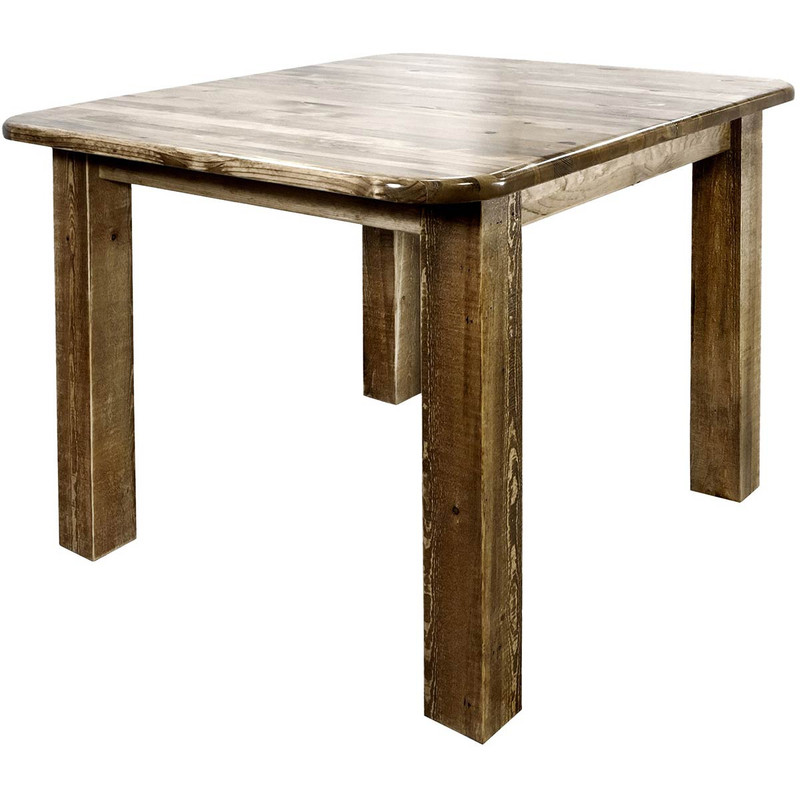 Denver Counter Height Square Dining Table - Stained & Lacquered