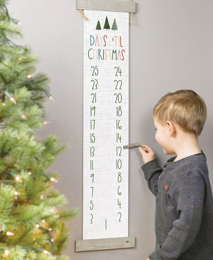 Christmas Countdown Tree Wall Art