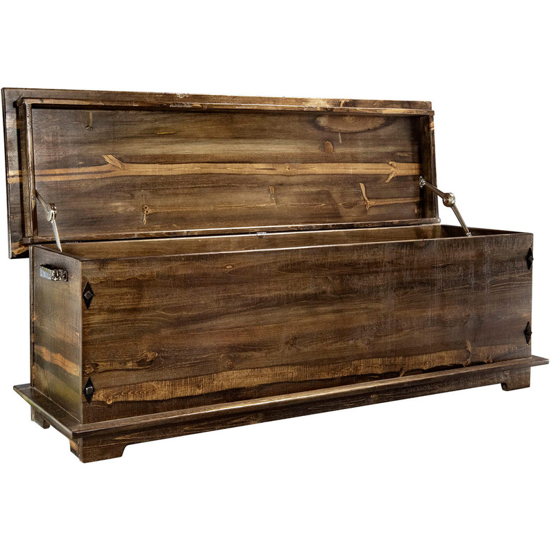 Lima Sawn 4 Foot Blanket Chest - Provincial Stain