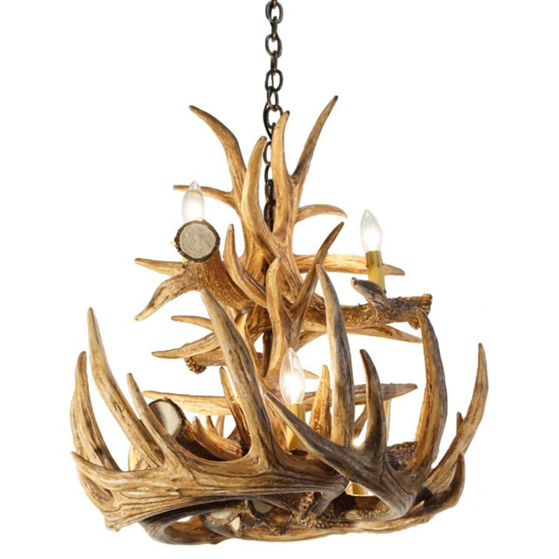 Forest Whitetail 12 Large Antler Chandelier