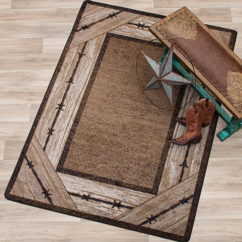 Ranchman's Barbwire Rug - 5 x 8