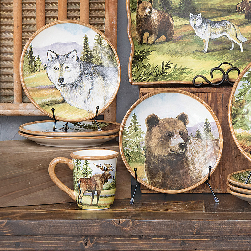 Mountain Spring Wilderness Dessert Plates - Set of 4