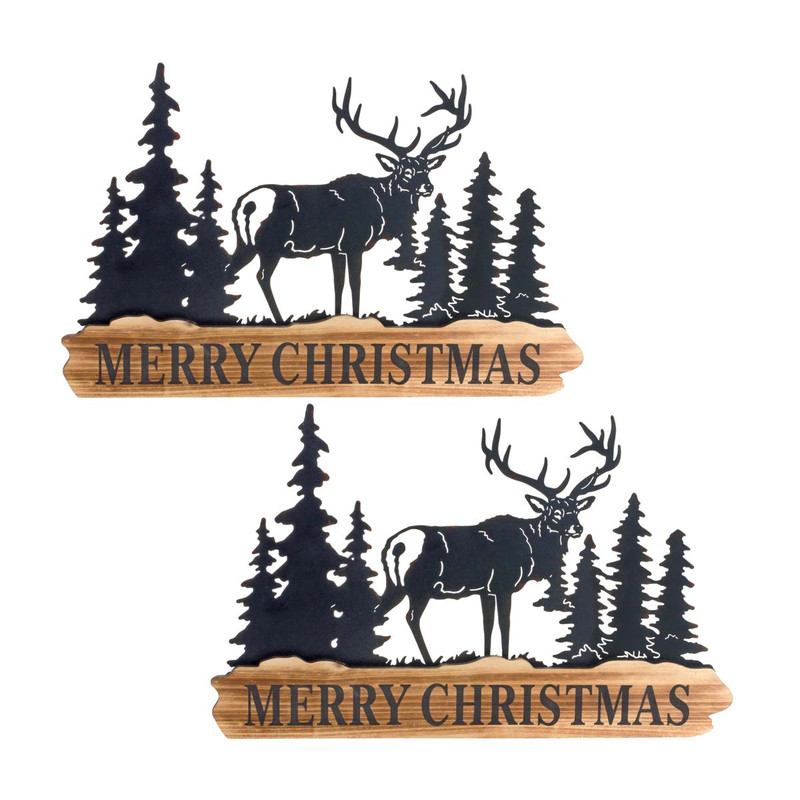 Christmas in the Forest Signs - Set of 2