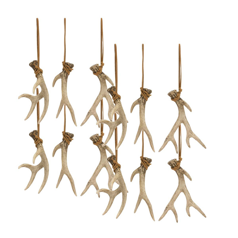 Antler Delight Ornaments - Set of 12 - OUT OF STOCK UNTIL 09/03/2024